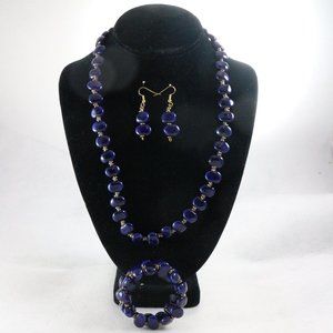 KAZURI Mini Shale Lavender Girl Earthen Clay Jewelry Bundle Set